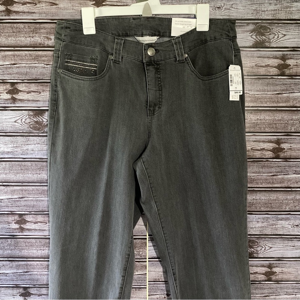 NWT Christopher & Banks Women's Modern Fit‎ Straight Leg Jeans Size 12
